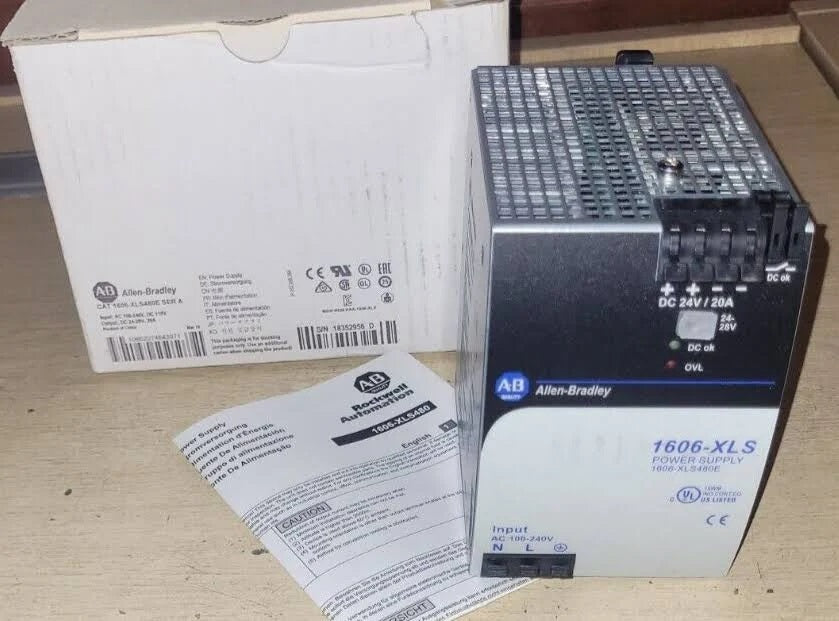 1606-XLS480E | Allen-Bradley Power Supply, 480 W, 24V DC, No Special Function, Performance Family, Global Input Voltage