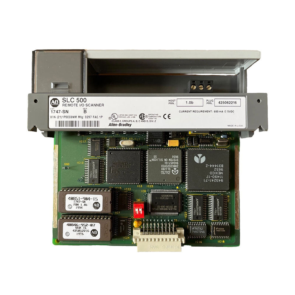 Allen Bradley 1747-SN SLC500 Remote I/O (RIO) scanner module