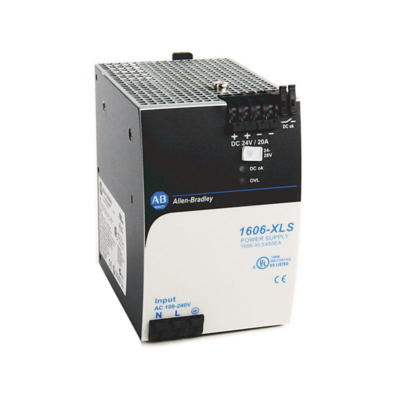 1606-XLS480E | Allen-Bradley Power Supply, 480 W, 24V DC, No Special Function, Performance Family, Global Input Voltage