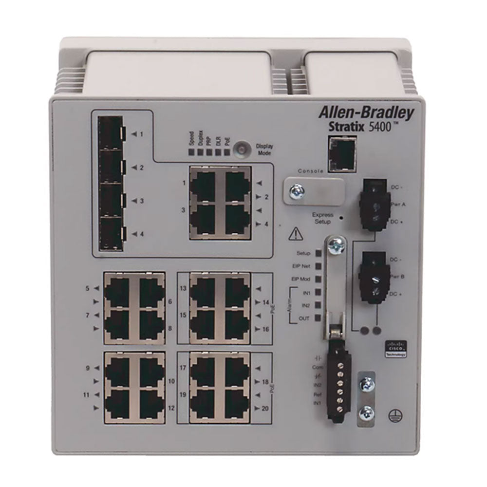 Allen Bradley 1783-HMS16T4CGN Stratix 5400 Port Managed Switch