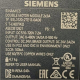 Siemens 6SL3120-2TE13-0AD0 SINAMICS S120 DOUBLE MOTOR MODULE