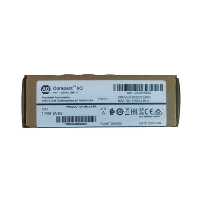 1769-IA16 Allen-Bradley | CompactLogix 16 Pt 120VAC D/I Module