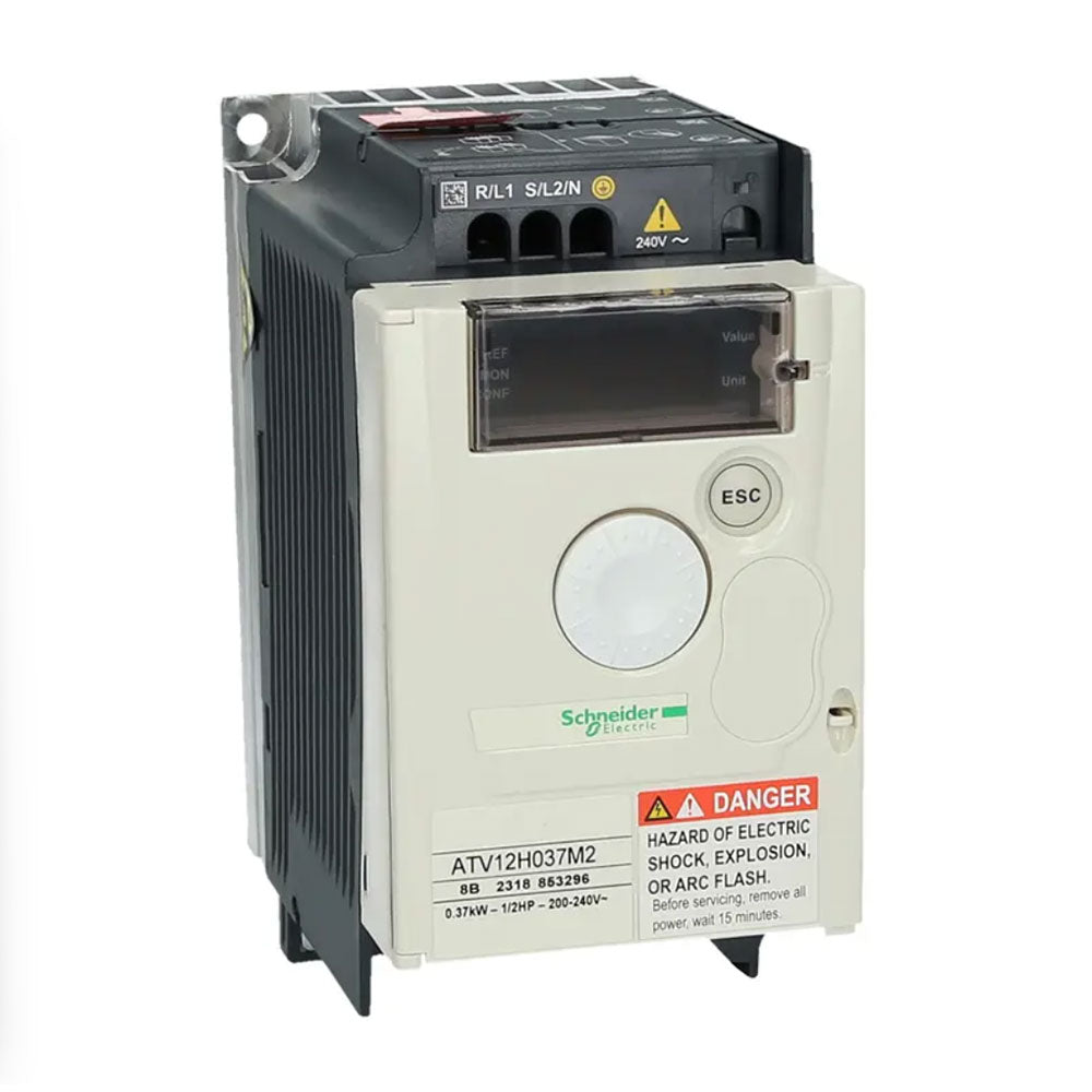 Schneider ATV12H037M2 VFD | 0.37kW 0.5HP 200-240V Single Phase