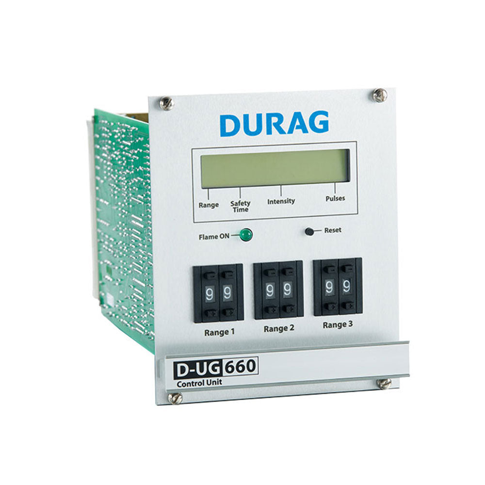 DURAG D-UG660 Flame Monitoring Safety Control Unit with LCD Display 0/4-20mA Output for Industrial Combustion