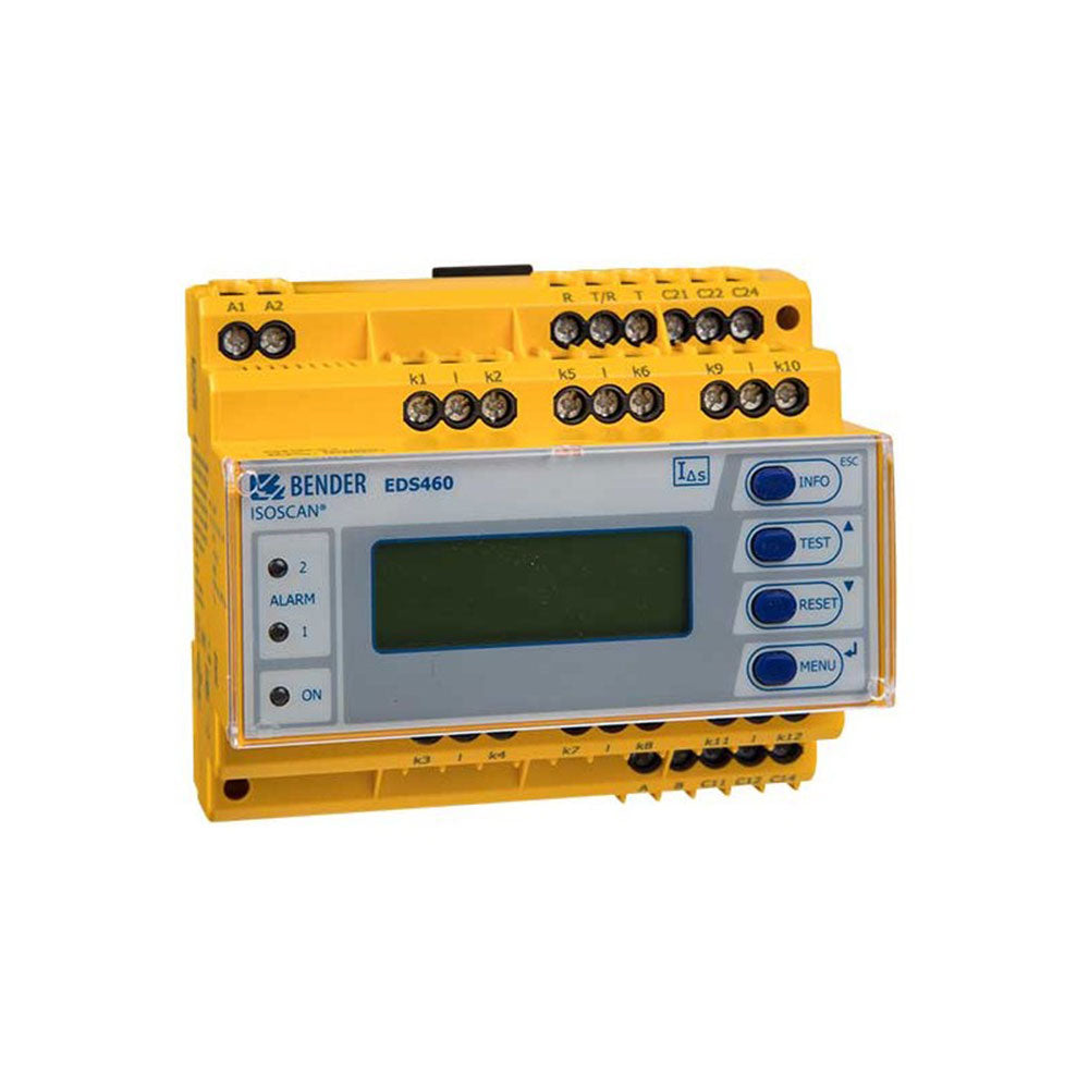 Bender EDS460-D-1 AC 16-72V DC 16-94V 42-460Hz 2-10mA Insulation Fault Locator for IT Systems