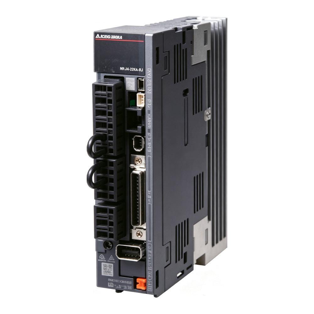 Mitsubishi Electric MR-J4-22KA4 (MRJ422KA4) MELSERVO J4 Servo Amplifier | 22 kW, 63 A, 400 V Class | RS-422/485, 3-Phase