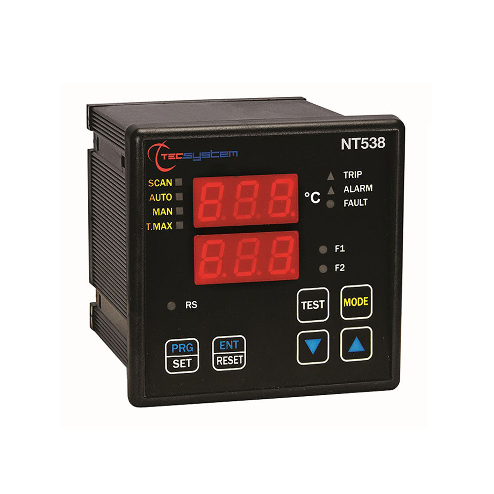 TECSYSTEM NT538AD 8-Channel Temperature Controller 4-20mA RS485 Modbus for Transformer