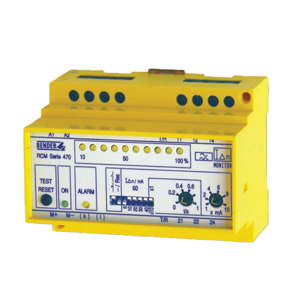 Bender RCM470LY-72 100mA-100A Residual Current Monitor for TN TT Systems