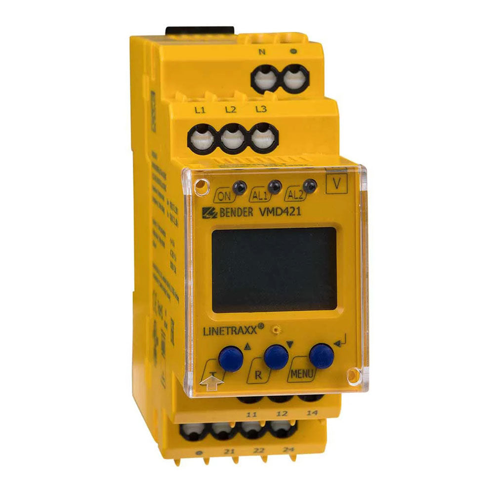 Bender VMD421H-D-3 500V 15-460Hz Voltage Monitoring Relay for 3AC Systems
