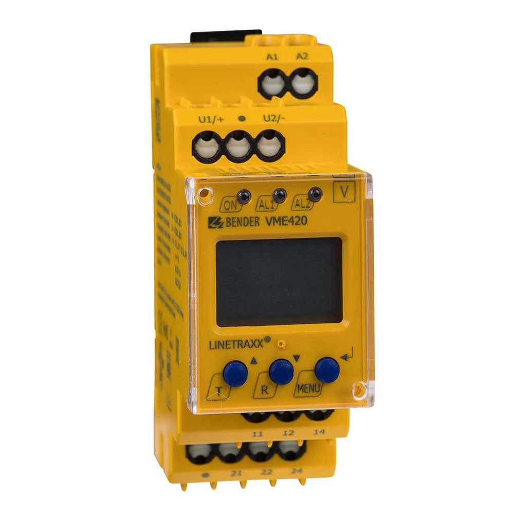 Bender VME420-D-2 300V 15-460Hz Voltage Monitoring Relay for AC DC Systems