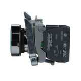 Schneider XB4BA31 22mm Green Push Button – 1NO Momentary Flat Head