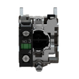 Schneider XB4BA31 22mm Green Push Button – 1NO Momentary Flat Head