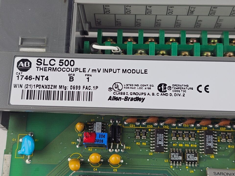 1746-NT4 | Allen-Bradley SLC 500 Thermocouple/mV Input Module